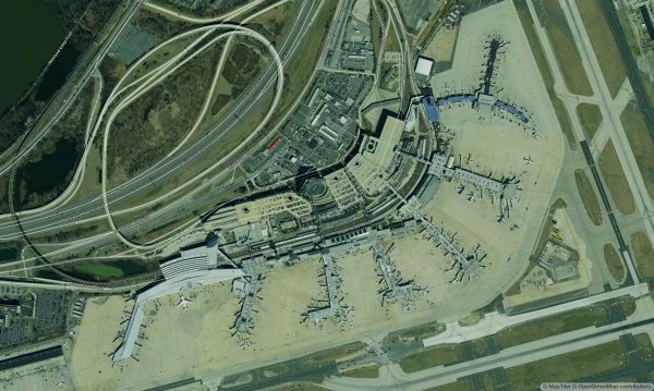 satellite map Philadelphia International airport