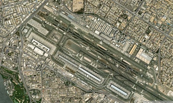 satellite map dubai international airport