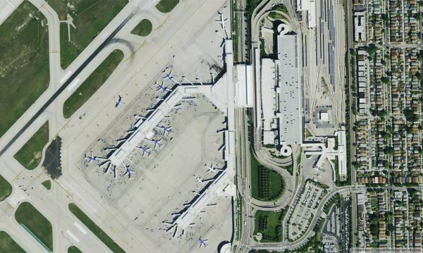 satellite map Chicago Midway International airport