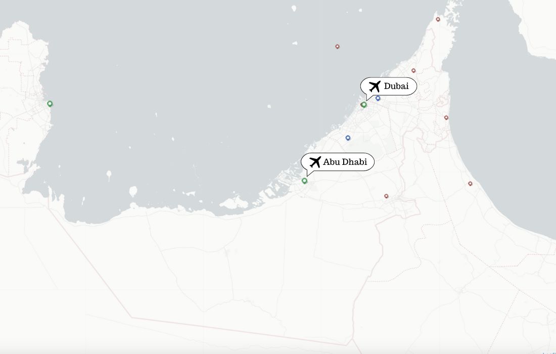 airport maps uae airports dubai abu dhabi