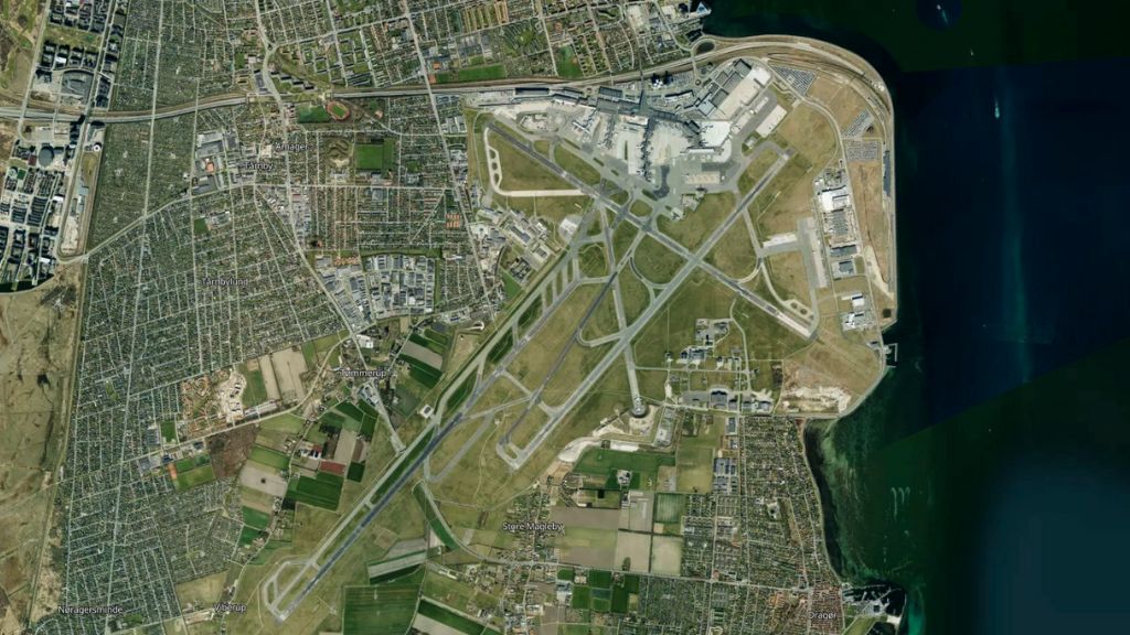 satellite map copenhagen airport