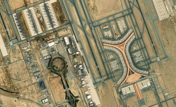 Satellite view of King Abdulaziz Airport