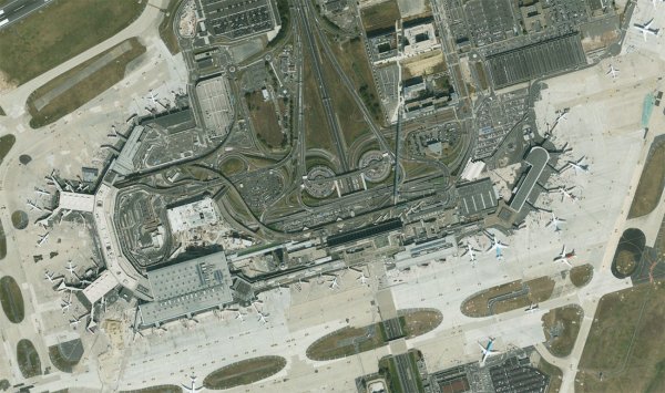 Satellite view of Paris Orly Airport