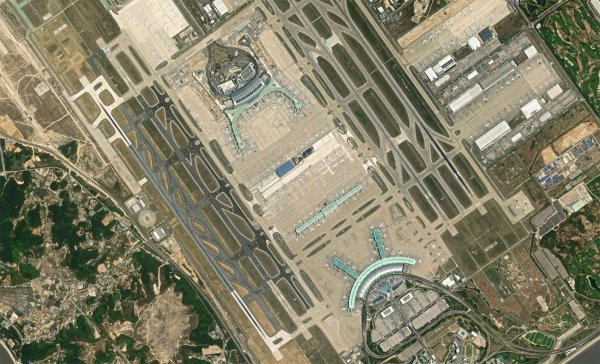 Satellite view of Incheon Airport