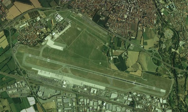 Satellite view of Milan Bergamo Airport