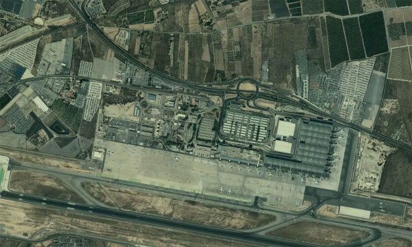 Satellite view of Alicante Airport