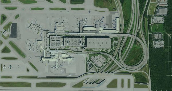 Satellite view of FLL Airport