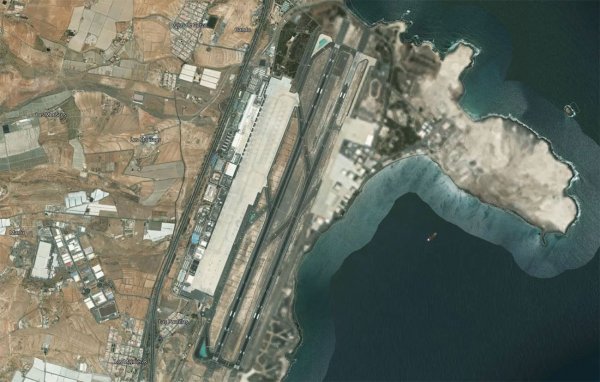 Satellite view of Gran Canaria Airport