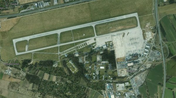 Satellite view of Kraków Airport