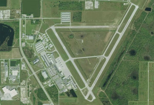 Satellite view of Punta Gorda Airport