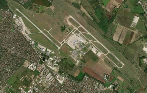 Satellite view of Budapest Ferenc Liszt International Airport