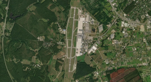 Satellite view of Riga Airport