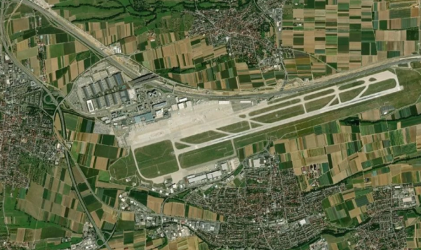 Satellite view of Stuttgart Airport