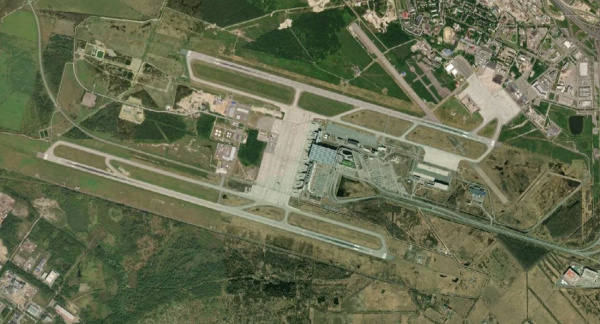 Satellite view of Pulkovo Airport