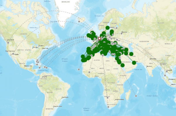 Cologne Bonn Airport destination map