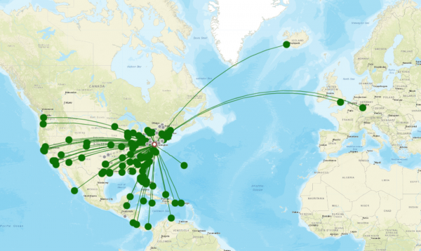 Baltimore Washington destination map