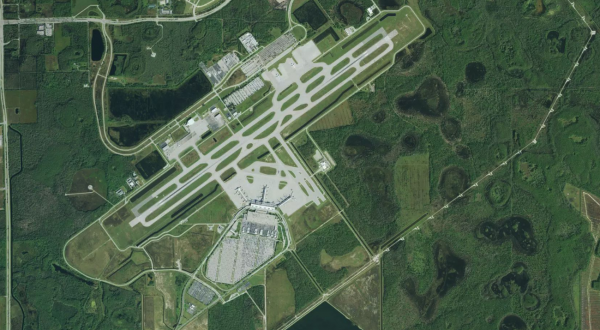 Satellite view of Southwest Florida Airport