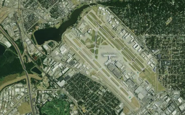 Satellite view of Dallas Love Field