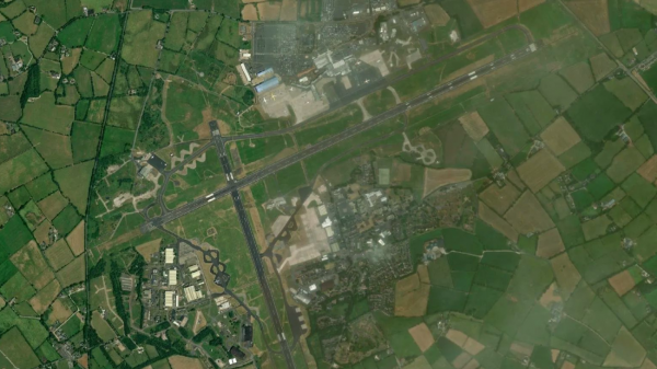 Satellite view of Aldergrove Airport