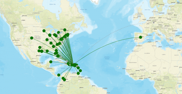 Luis Munoz Marin destination map