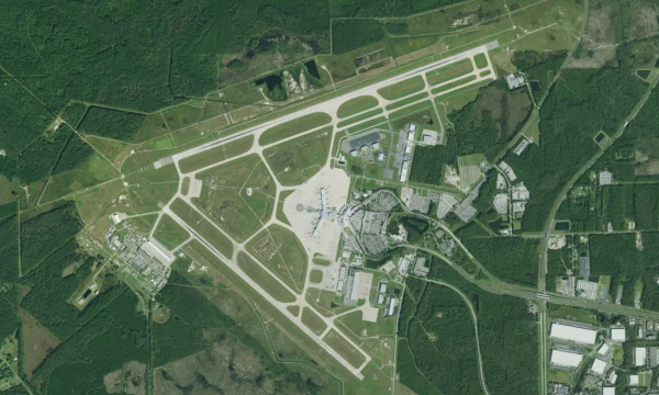 Satellite view of Jacksonville Airport