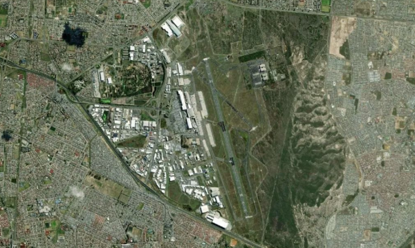 Satellite view of Cape Town Airport