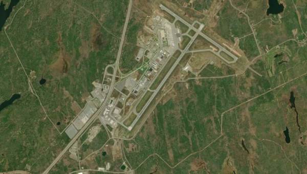 Satellite view of Halifax Stanfield International Airport