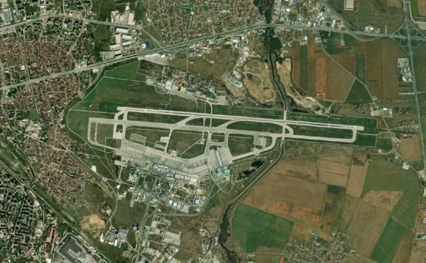 Satellite view of Sofia Airport