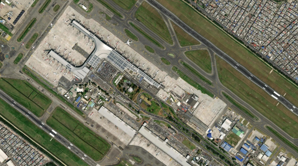 Satellite view of Bogota Airport