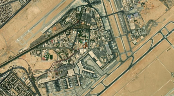 Satellite view of Cairo Airport