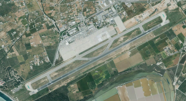 Satellite view of Ibiza Airport