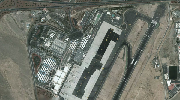 Satellite view of Cesar Manrique-Lanzarote Airport