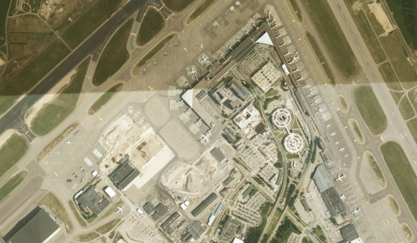 Satellite view of Helsinki-Vantaa Airport