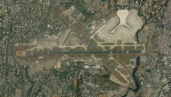 Satellite view of Chhatrapati Shivaji Maharaj Airport