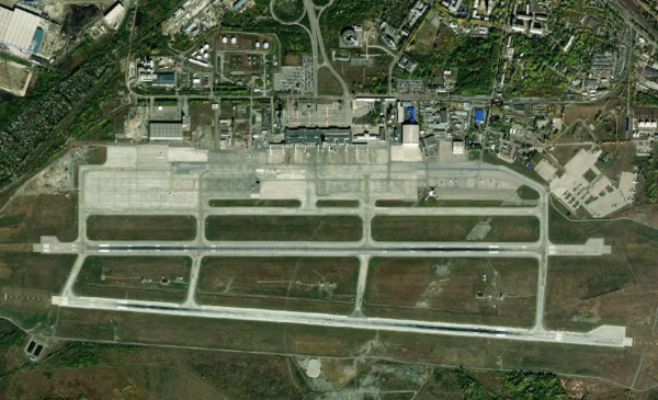 Satellite view of Koltsovo Airport