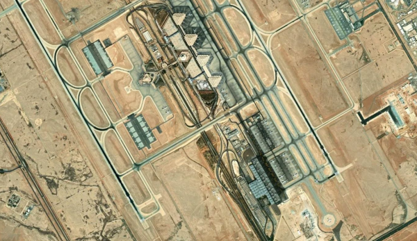 Satellite view of Riyadh Airport