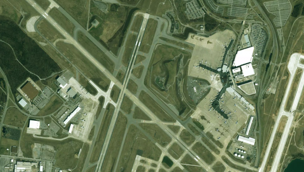 Satellite view of Nashville Airport