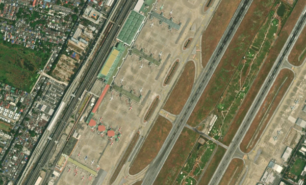 Satellite view of Don Mueang Airport