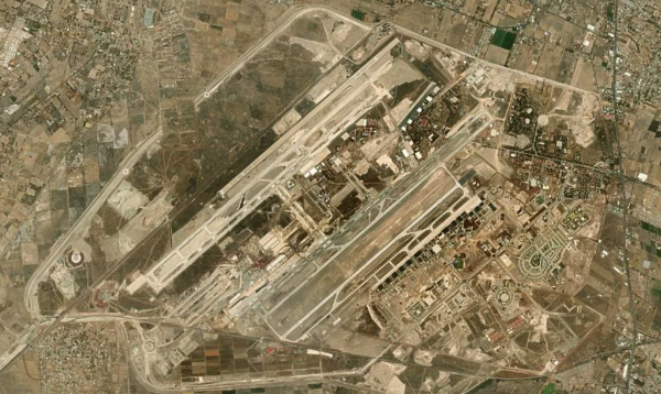 Satellite view of Felipe Angeles Airport