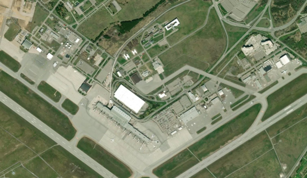 Satellite view of Ottawa Airport