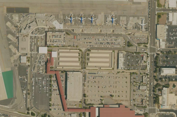 Satellite view of Hollywood Burbank Airport