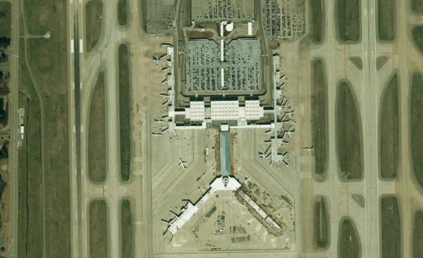 Satellite view of Memphis Airport