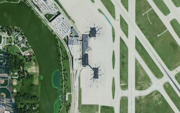 Satellite view of Eppley Airfield