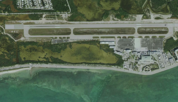 Satellite view of Key West Airport