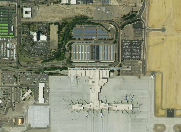 Satellite view of Albuquerque Airport