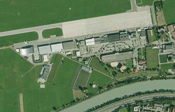 Satellite view of Innsbruck Airport