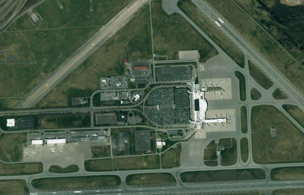 Satellite view of Syracuse Airport