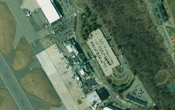 Satellite view of Westchester County Airport